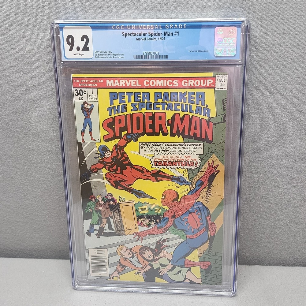 Marvel Spectacular Spider-Man #1 1976 CGC 9.2 White Pages Tarantula